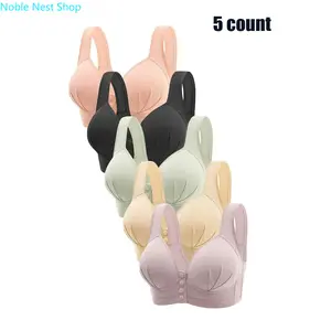 Women’s Push Up Wireless Padded Bra, Solid Color Soft Breathable Comfortable Everyday Casual Lingerie