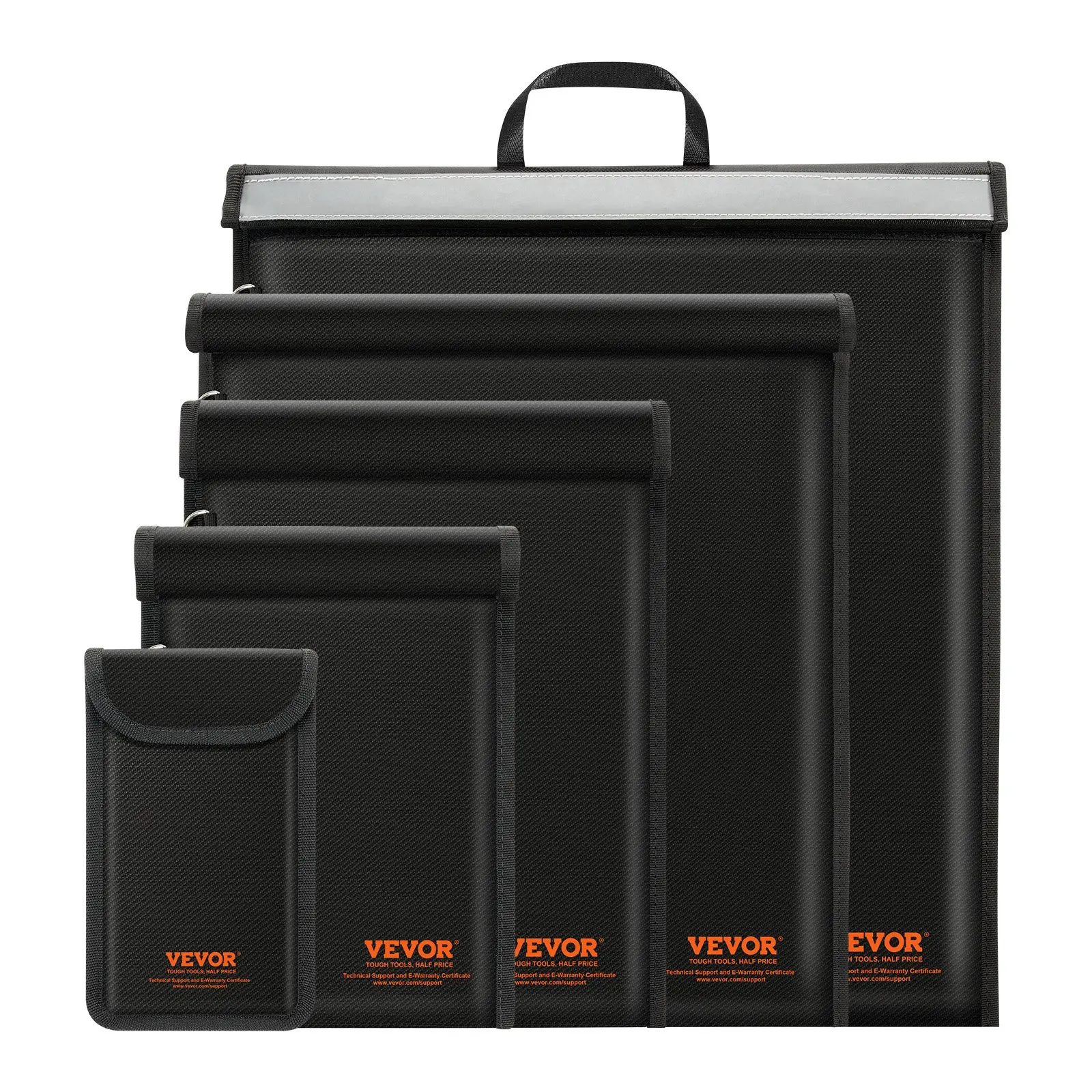【DealsForYouDays】VEVOR Faraday Bag, 4 Pack Faraday Pouch Set for Laptop(16.9x15), Tablet(13x10. 2"), Phone(7.87x4. 7") Radio(10.6x7. 8"), Fireproof Signal Blocking Holder Faraday Pouch for Anti-Theft Anti-Hacking