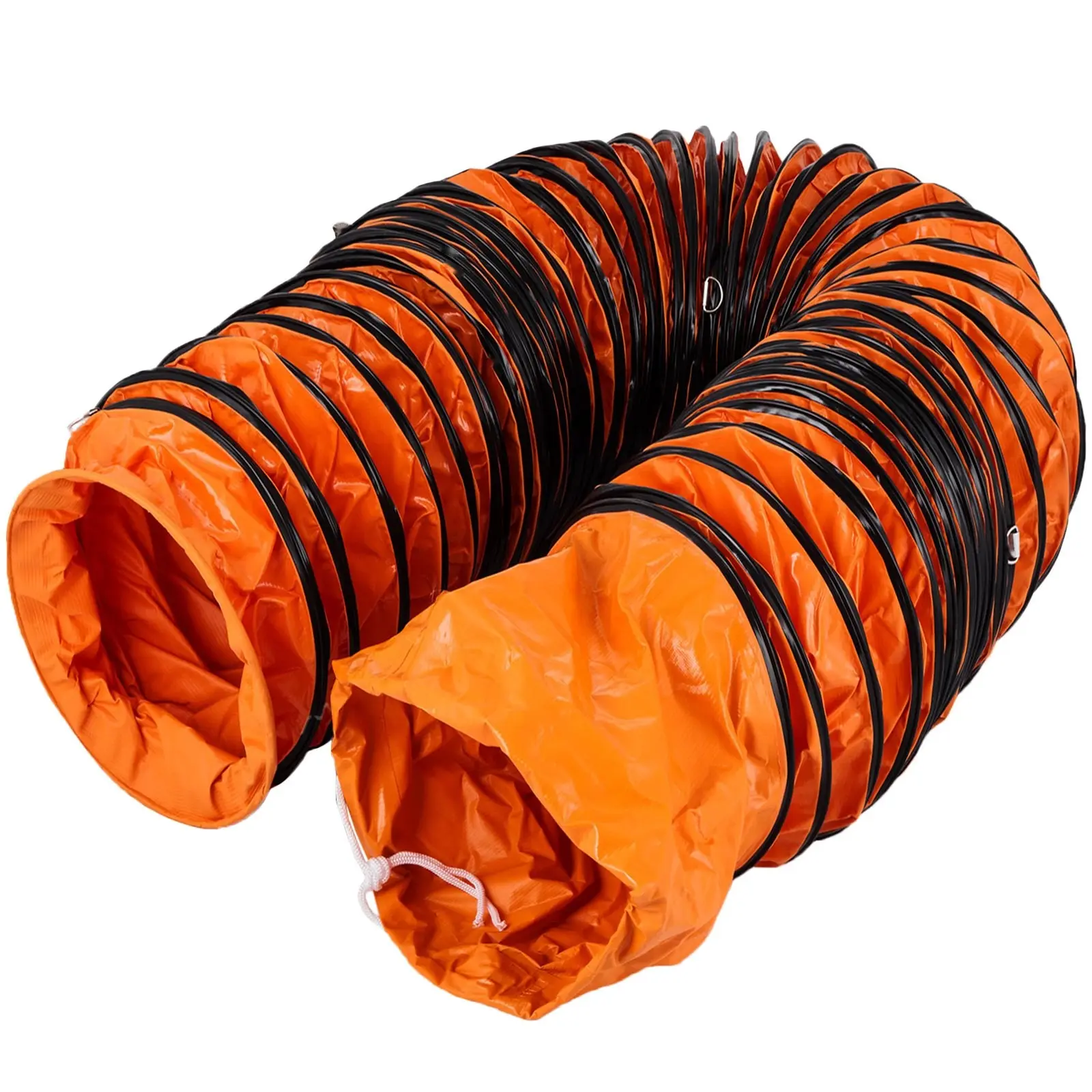 25-Foot Ducting Hose For 12-Inch Ventilator Utility Blower Fan, Flexible Air Ducting Hose For HVAC Ventilation And Exhaust, Industrial Grade Duct Tube For Construction Workshop Airflow