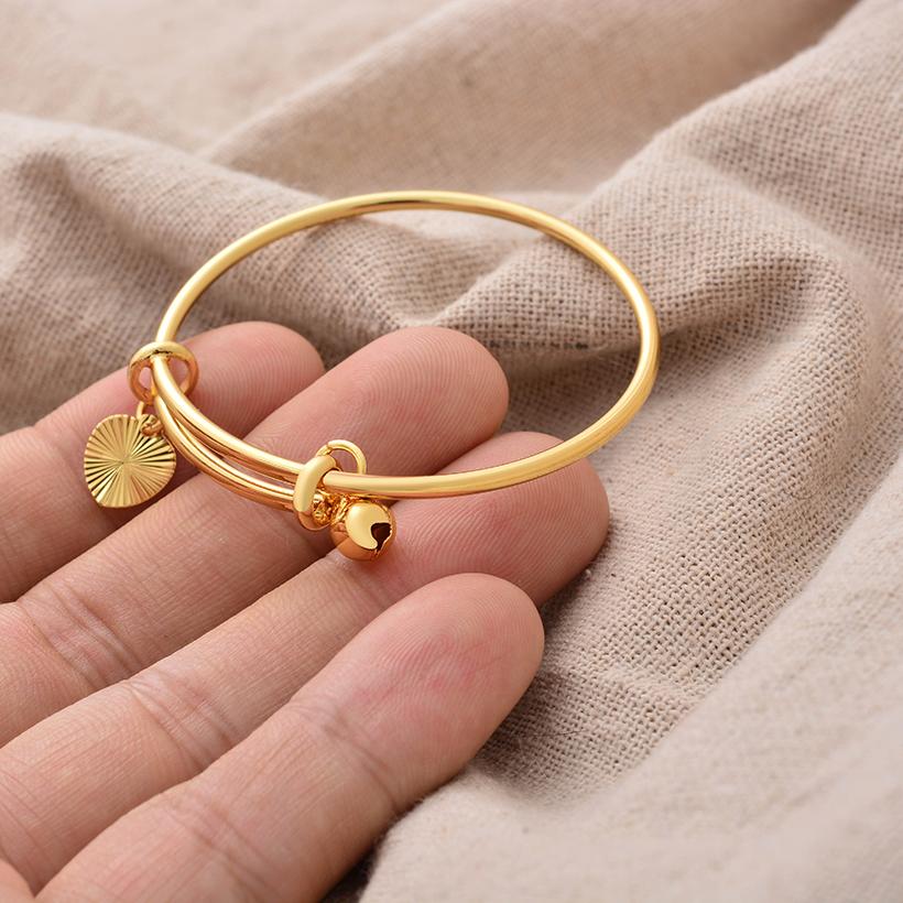 African Gold Color Bangles For Child Indian Middle Eastern Nigerian Wedding Luxury Plated Jewellery Brazilian Baby Bangles