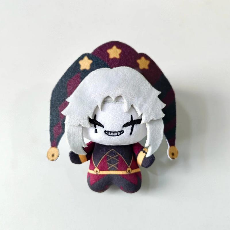 10cm Funny Lovely Anime Game The Freak Circus Harlequin Pierrot Character Peripherals Plush Toys Plushie Stuffed Doll