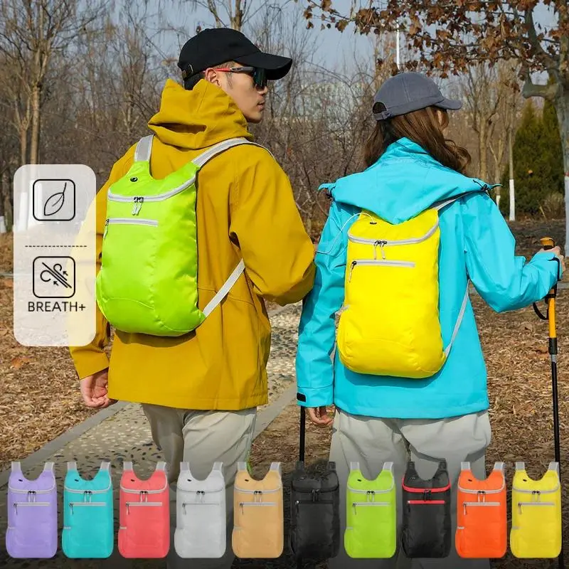 Lightweight Nylon Outdoor Sports Backpack Unisex Foldable Compact Casual Backpack Hiking Backpack Small Hiking Bag