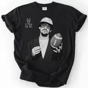 Comfort Colors B Bunny Football Shirt, Bad Benito Shirt, Bowl 2026 Halftime Show Shirt Latin Music