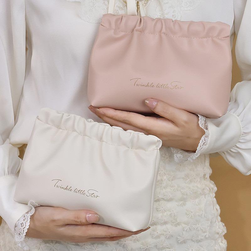 Portable Data Cable Storage Bag, 2 Counts/set Mini Automatic Closing Bag, Lipstick and Change Storage Bag, Makeup Bag, Travel Toiletries Bag