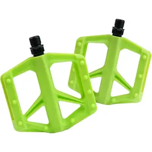 Flat Bike Pedals 9/16", Lightweight Composite Bicycle Pedals with Reflectors, Sealed 2DU Bearings & Boron Steel Axle for MTB BMX Gravel Road Bikes