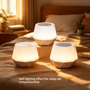White Noise Night Light, LED Nightlight, Indoor Night Light, Portable Sleep Sound Machine with Colorful LED Lights, Timer Setting, for Baby Kids Adults Bedroom, Travel