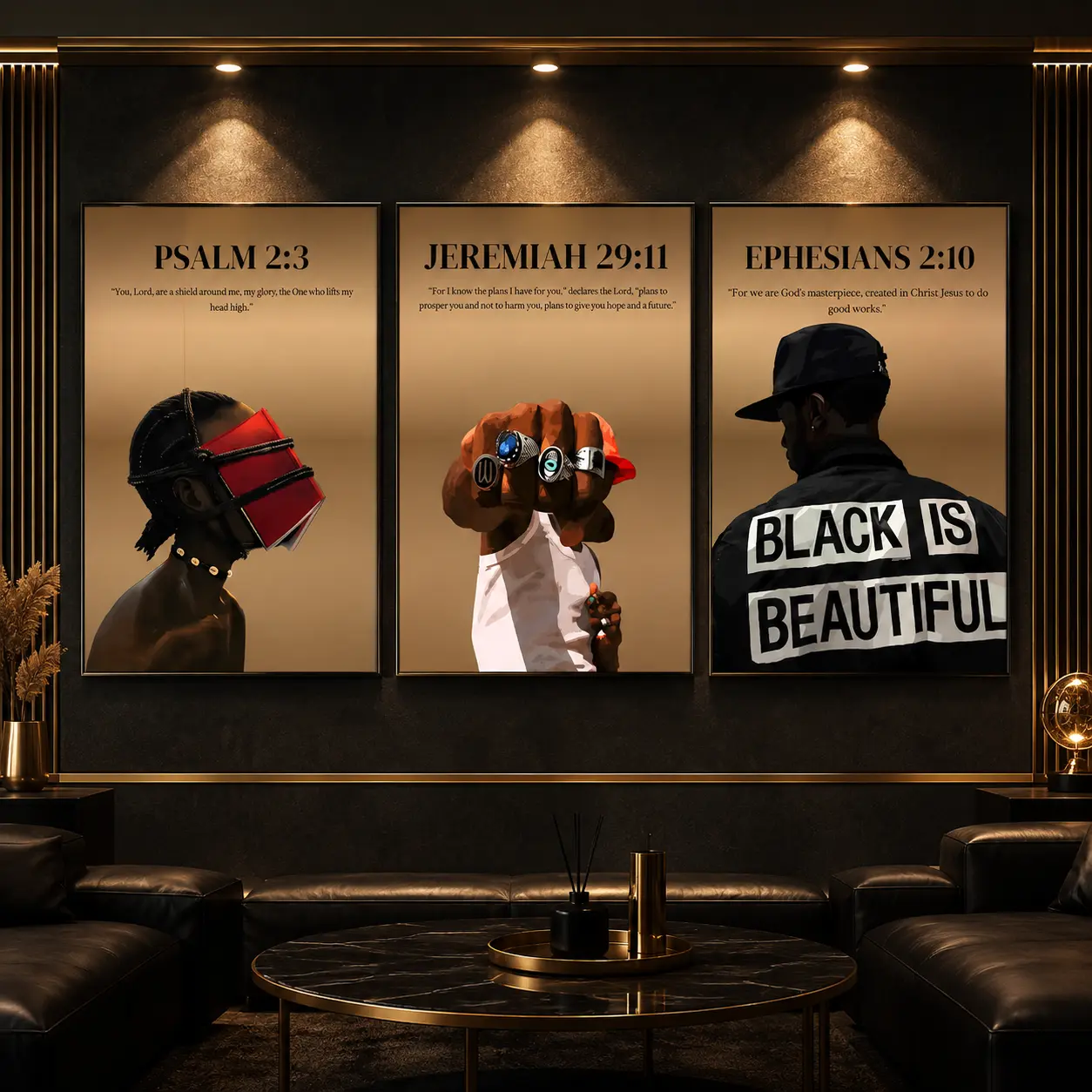 Black Man Wall Art, Hypebeast Culture Canvas Print, Black Couple Artwork, African American Cultural Decor, Black Excellence Wall Poster, Melanin Inspired Art for Bedroom Living Room Office, Modern Urban Artwork, Unique Gift Idea