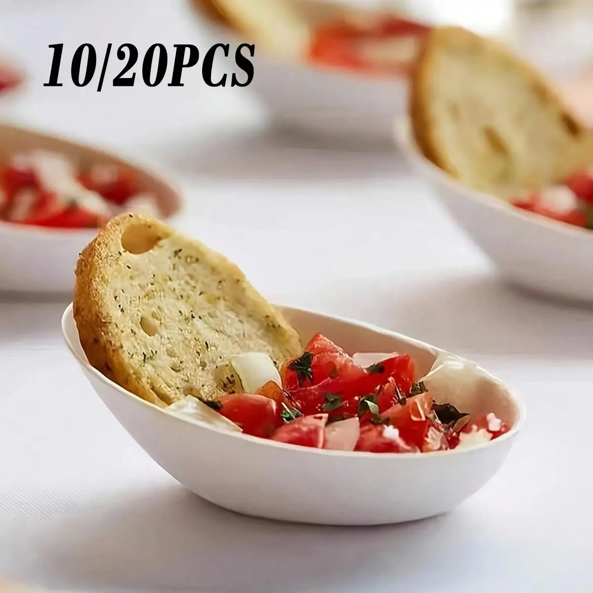 Egg-Shaped Condiment Bowls, 3-Inch Cake/salad/dipping Plates, Portable, Microwave & Refrigerator Safe, Ideal for Parties, BBQ, Camping