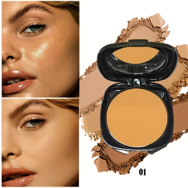 [Waterproof Powder] Waterproof & Sweatproof Contouring and Setting Powder, 3 Shades Available |   Conceals Blemishes & Controls Oil, Matte Finish Foundation with Natural Makeup Feel, Includes Powder Puff bronze  eye  shadow