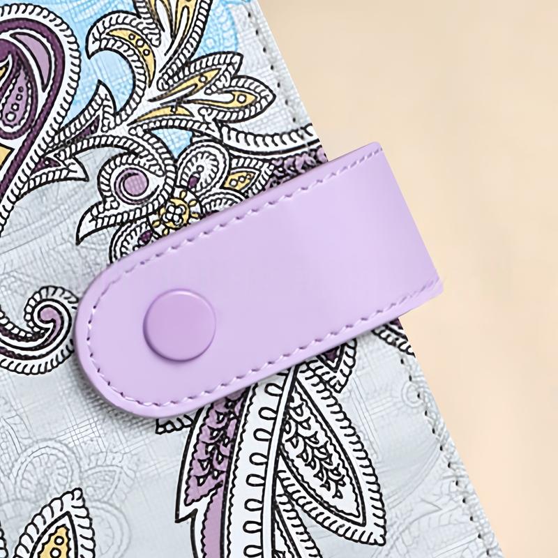 A6 PU Leather Budget Planner Notebook, 6-Hole Accounting Journal for Students & Office Use, Perfect Back-To-School Planning Tool