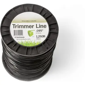 erre Producs - Commercial Grade 095 rimmer Line Square, 5 lb. Qualiy Weed Wacker Sring, Spool Lengh 1293 f. or 394m, Weed Eaer Sring rimmer Line .095 in. or 2.4mm