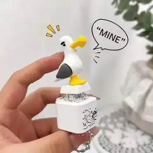 Bird voice button light-up electronic pendant keyboard creative stress-relief sound-making duck toy
