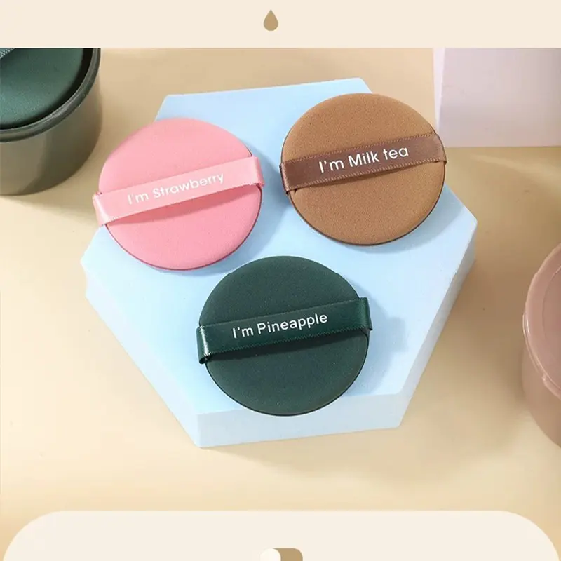 2-Pack Dry Wet Use Hydrophilic Soft Makeup Sponge, Washable Reusable Bb Cream Foundation Sponge, Loose Powder Blush Sponge for Face Eye Contour, Beauty Cosmetics Glam
