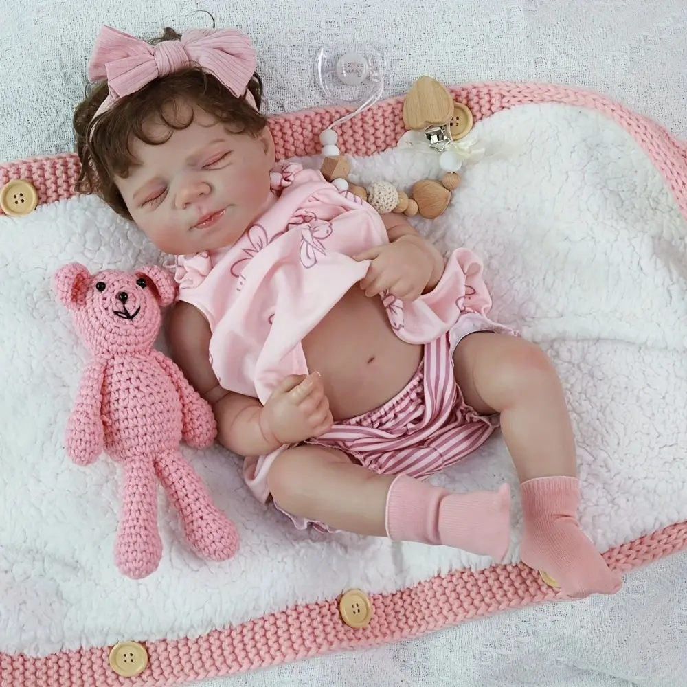 Realistic Reborn Baby Doll, Lifelike Body, Newborn Baby Doll Toy, Perfect Gift for Kids Aged 3+, Birthday, Halloween, Thanksgiving, Christmas