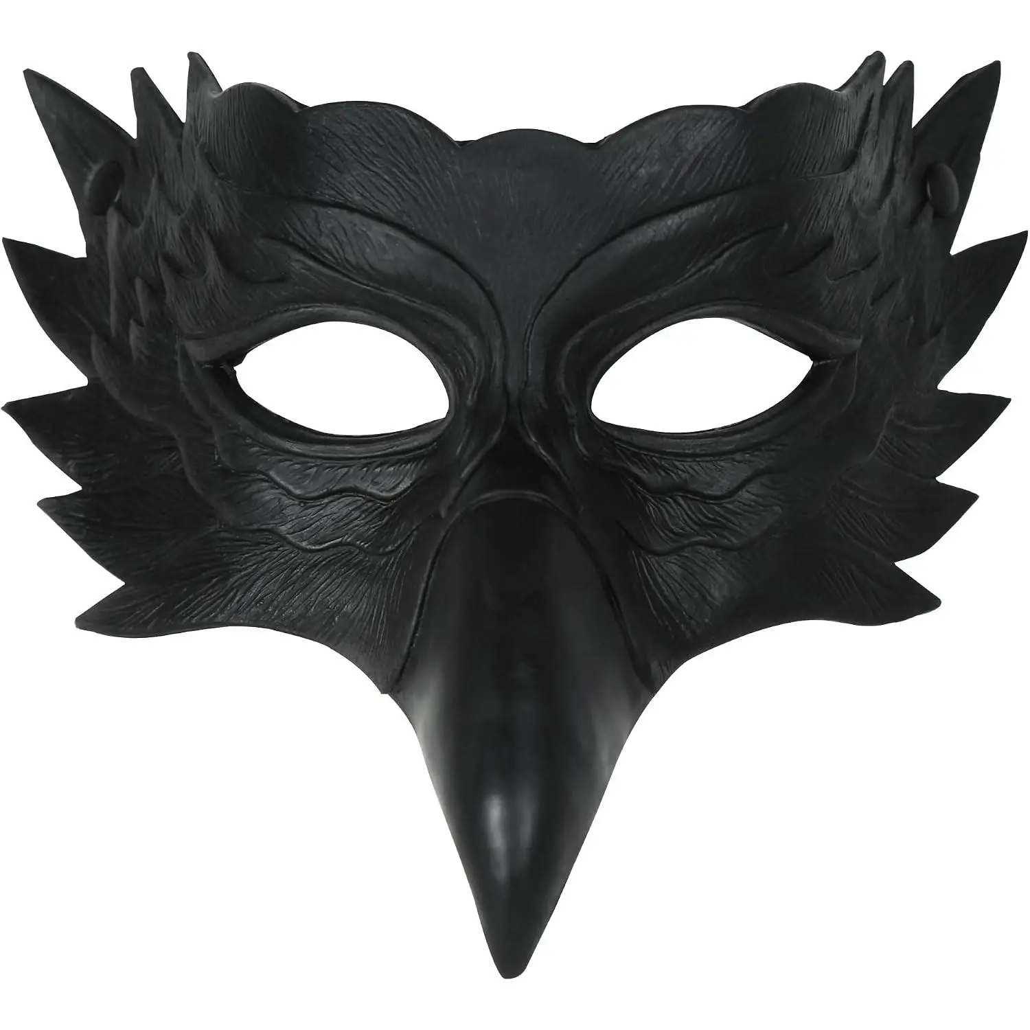 Feather Crow Mask for Adults, Raven Bird Masquerade Costume Accessory - Perfect for Halloween, Masquerade Balls, Costume Parties, Stage Performances & Themed Photo Moments(Gift)