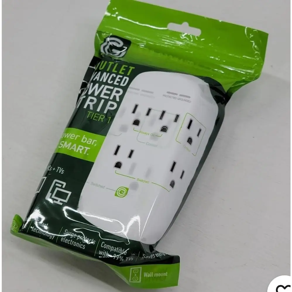 Power Strip, 5-Outlet Wall Mount Surge Protector