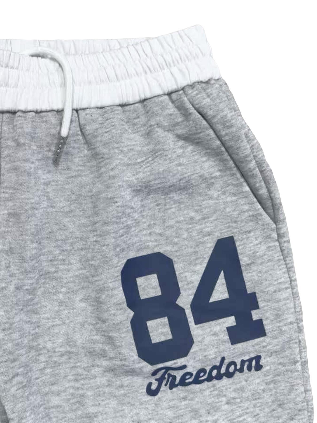 Women's Letter & Number Print Drop Shoulder Fitted Sweatshirt & Drawstring Waist Sweatpants Two-piece Set, Casual Fashion Cozy Breathable Two Piece for Daily Wear, Ladies Spring & Fall Clothes