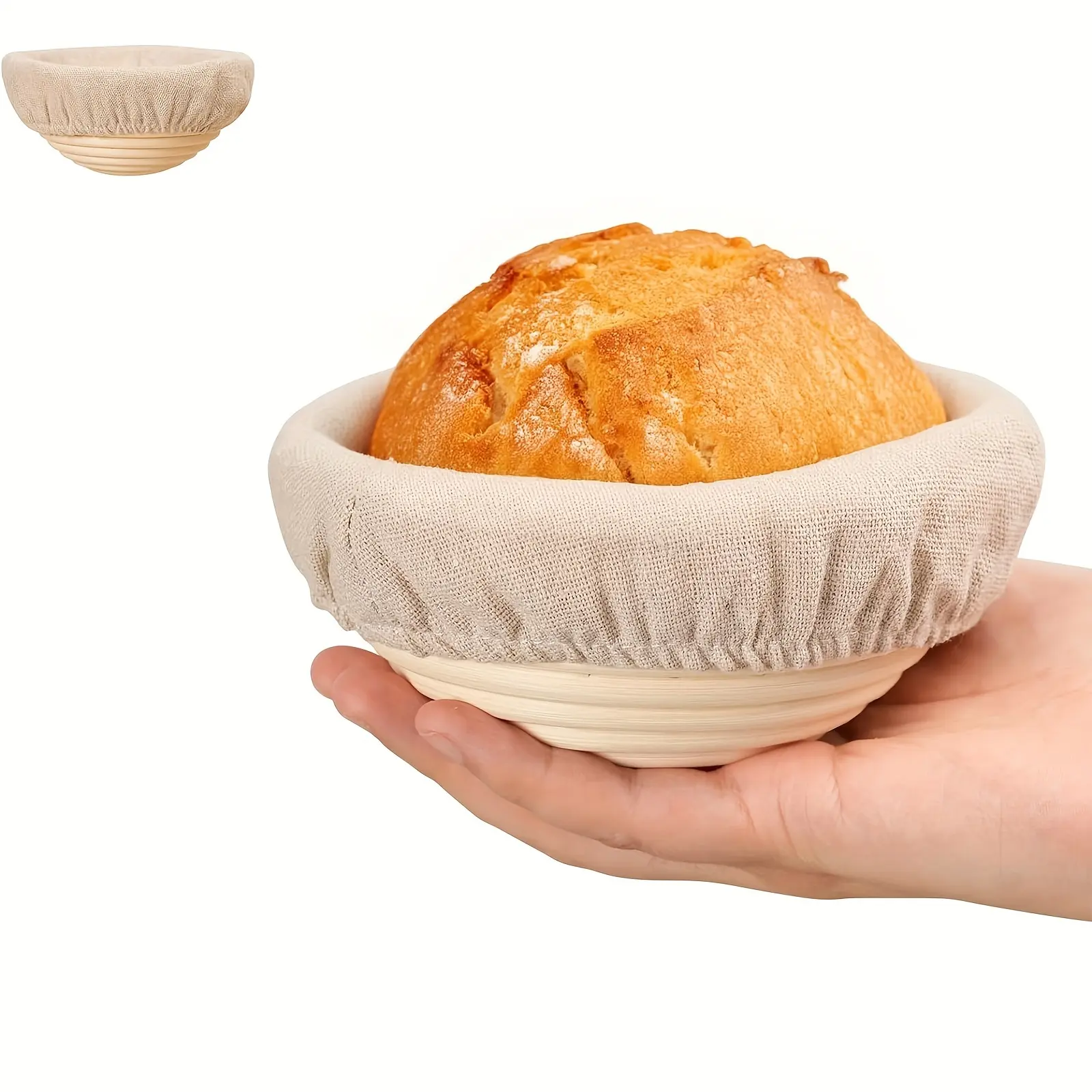 5 Inch Bread Proofing Basket, 2 Counts Mini Sourdough Bread Baking Supplies,  Pastry Proofing Baskets for Sourdough Bread Baking