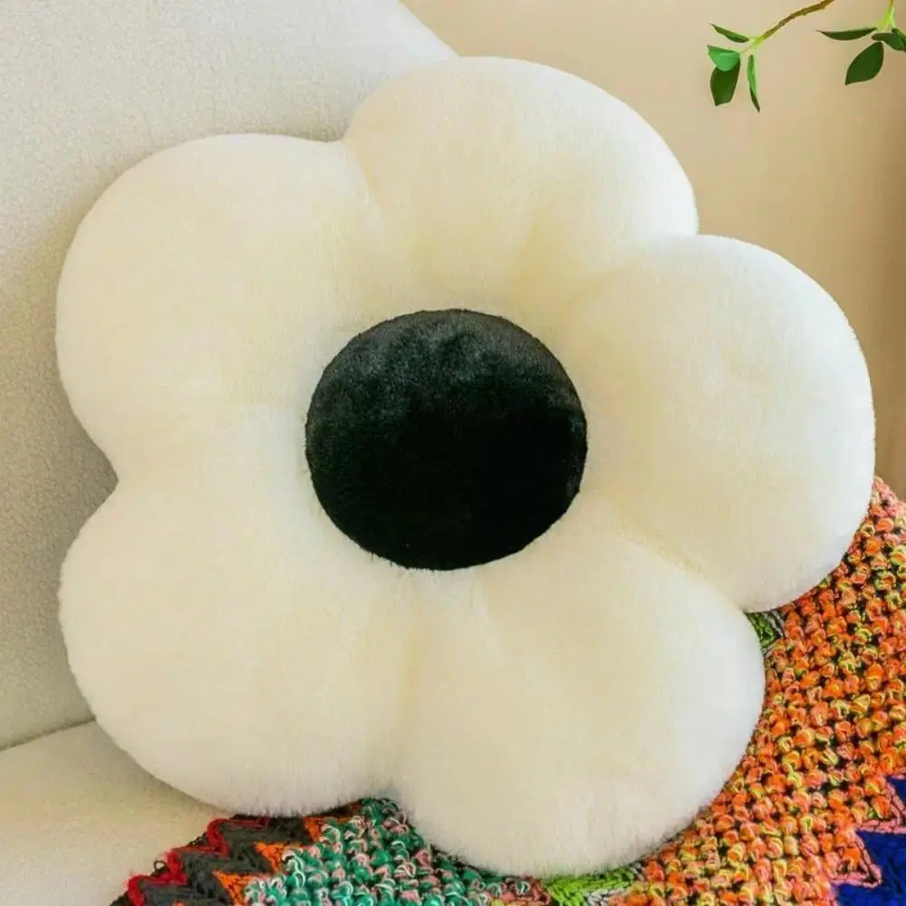 Plush Toys PP Cotton Plush Daisy Flower Pillow 35cm 9 Colors Travel Pillows Sunflower Shape Throw Pillow
