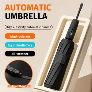 Extra Large Windproof Automatic Umbrella, Durable, Portable, Waterproof Folding Business Umbrella, Ideal for Outdoor Activities and Daily Use
