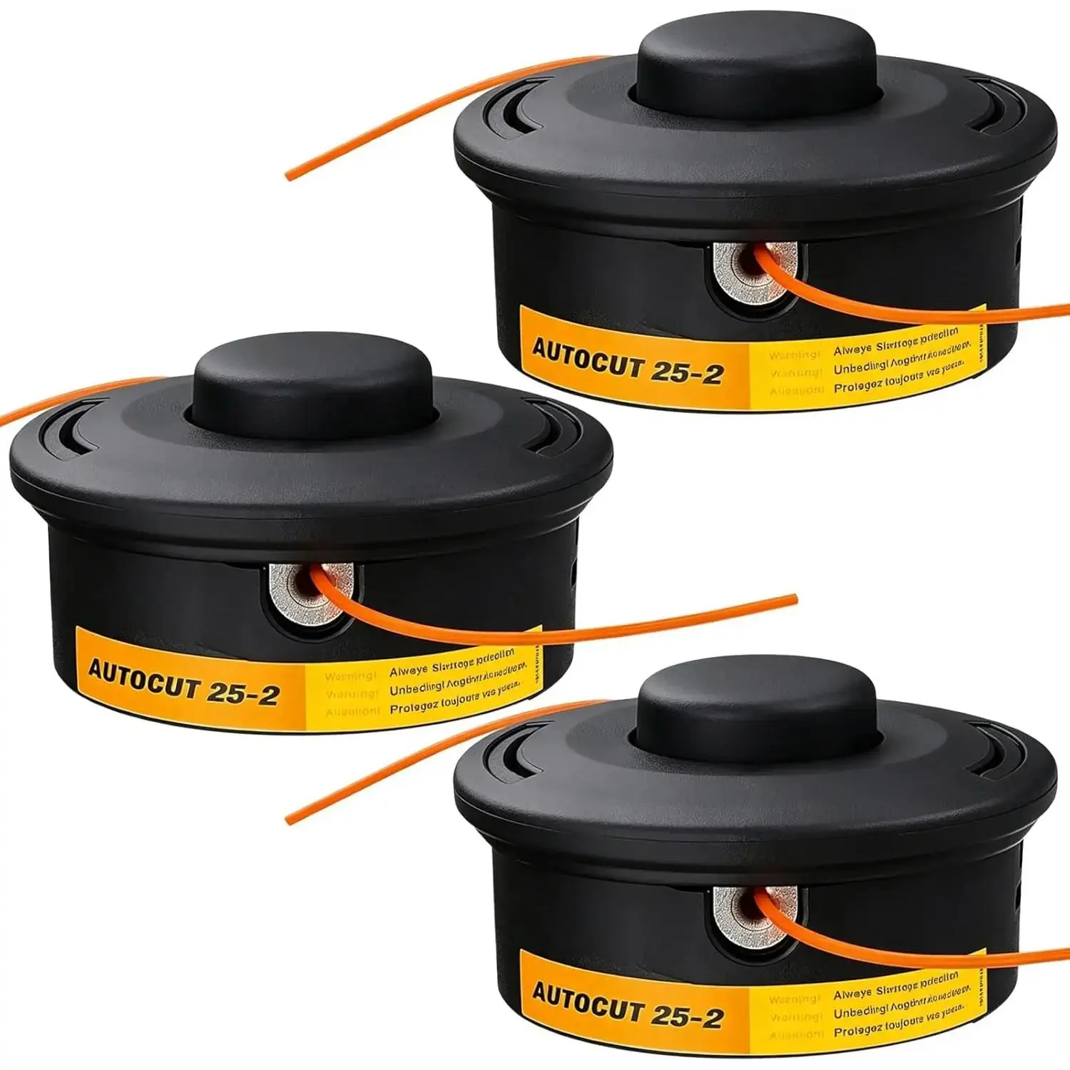 3Pcs 25-2 Bump Feed Trimmer Head 4002 710 2191 for Stihl AUTOCUT 25-2 FS55 FS55R FS56 FS56RC FS90 FS90R FS91R FS94R FS100RX FS110 FS111R FS120 FS130 FS70 FS70R FS80 FS85 Weed Eater 4002 710 2108