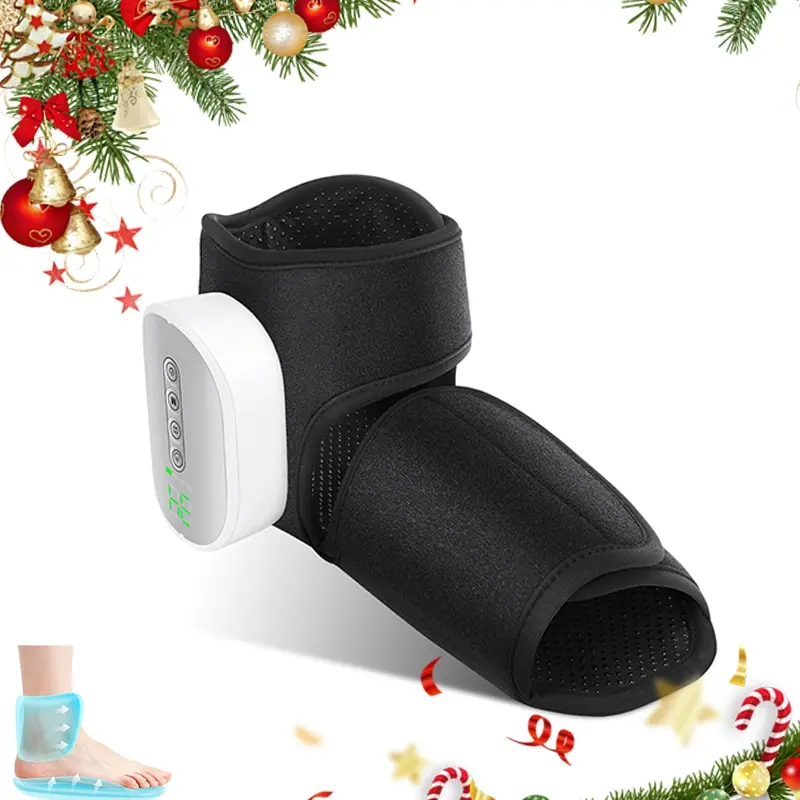 Wireless Charging Air Compression Foot Massager with Heating Function, providing deep kneading massage for the ankles and feet