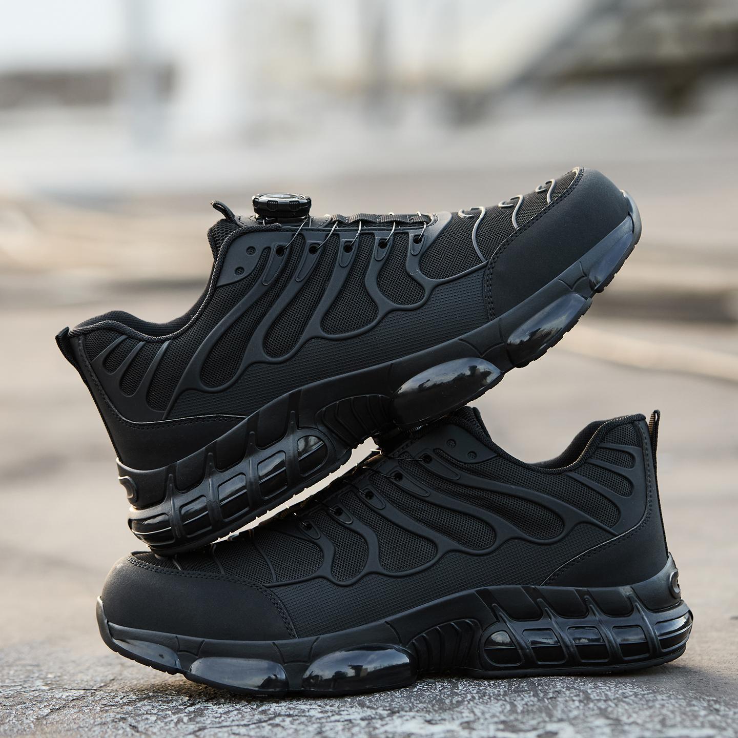 Men’s Safety Work Sneakers – Lightweight Steel Toe, Anti-Slip Sole & All-Day Comfort for Jobsite & Outdoor Training