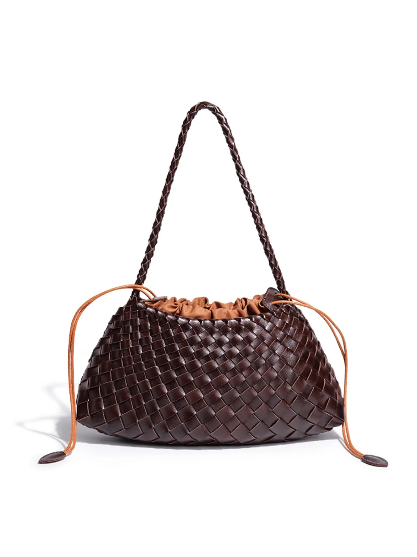 Handmade Vintage Woven Basket Bag for Women, Commuter Crossbody Shoulder Bag, French Style, Versatile and Fashionable, Handcrafted Design
