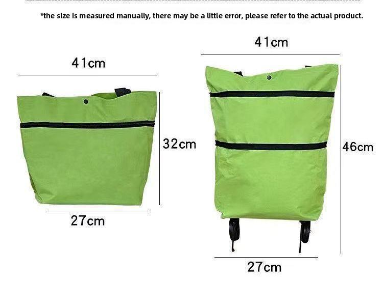 Portable Shopping Cart Foldable Grocery Trolley Lightweight with Wheels for Home Delivery Handcart Small Trailer Ideal for Shopping Tasks