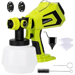 Cordless  Sprayer for Ryobi 18V , Sprayer  for House Painting, 1200ml Container Power  & HVLP SprayersFence, Door, Cabinets, Walls, Chairs etc( NOT Included)