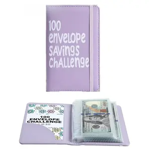 100 Days Money Saving Challenge Coin Envelope Budget Storage Book, Mini 100 Envelopes, Easy and Fun Way to Save $5,050, Budget Binder