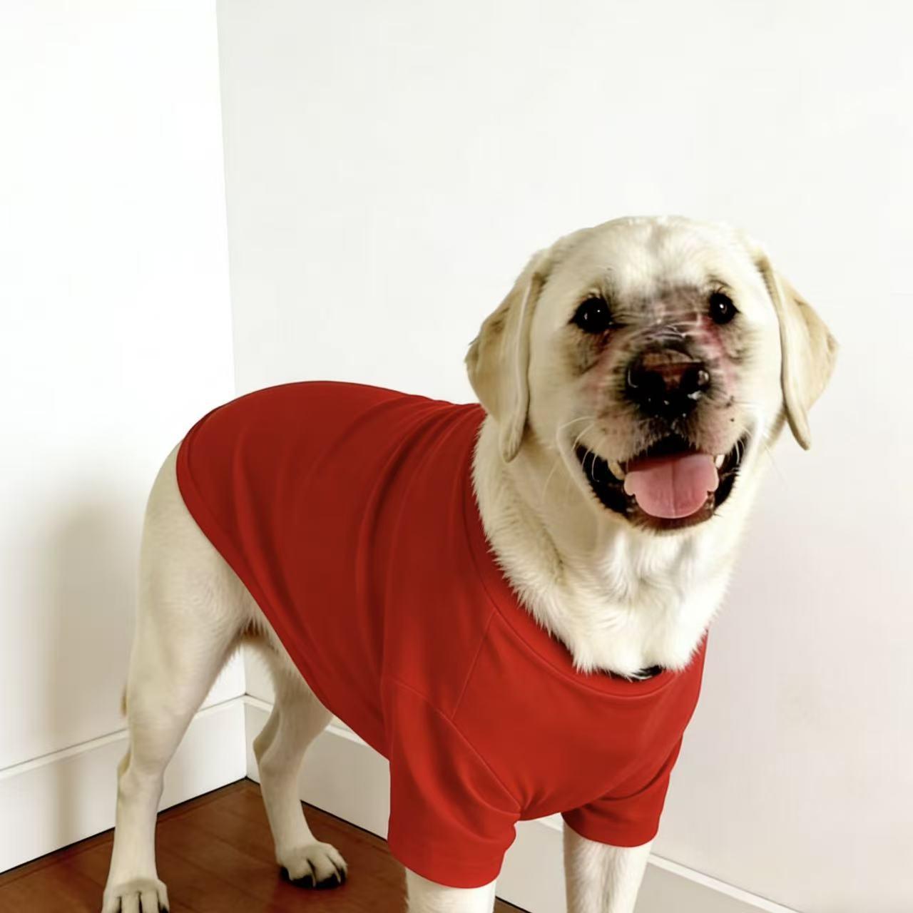 SoPets Summer Cooling Dog Shirts for Large Breeds Labrador Golden Retriever Thin Anti Shedding Shirt Breathable Pet Clothing
