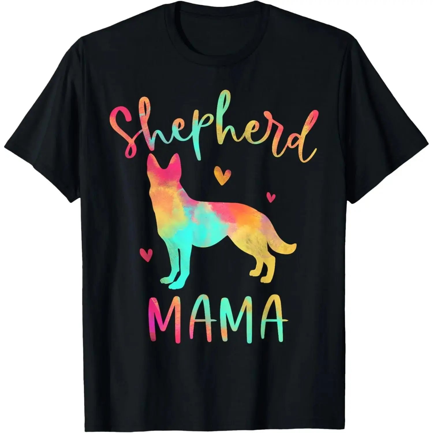 Men's German Shepherd Mama Graphic T-Shirt - 100% Cotton Shortsleeve Menswear Top, Soft Breathable Sports Fashion Fabric, Casual Streetwear, Dog Mom Gift, Breathable Fabric, Round Neck, Natural, Lightweight, Tshirt, Regular Fit, Machine Washable