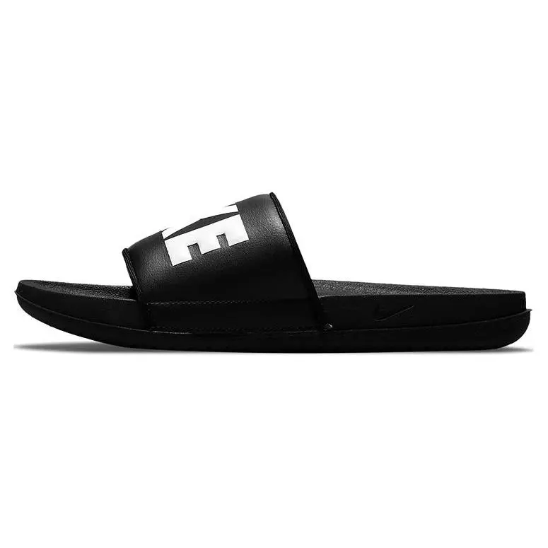 Nike Offcourt Comfortable Quick-Dry Flip-Flops for Women in Black and White Verifiable, with credentials and supporting global authentication