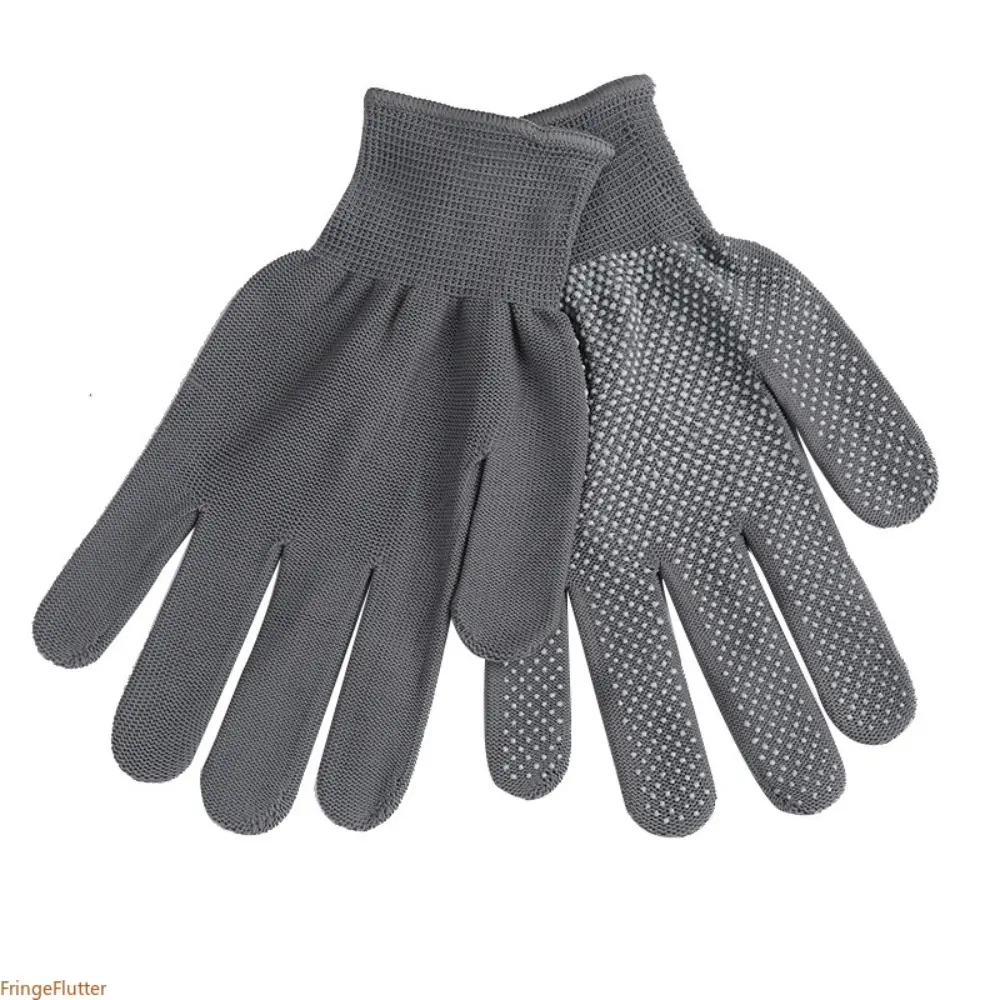 3pcs Unisex Lightweight Dotted-Palm Nylon Anti-Slip Safety Work Gloves with Grip, Multi Purpose Protective Gloves for Driving & General Handling Tasks, Multi Purpose Glove