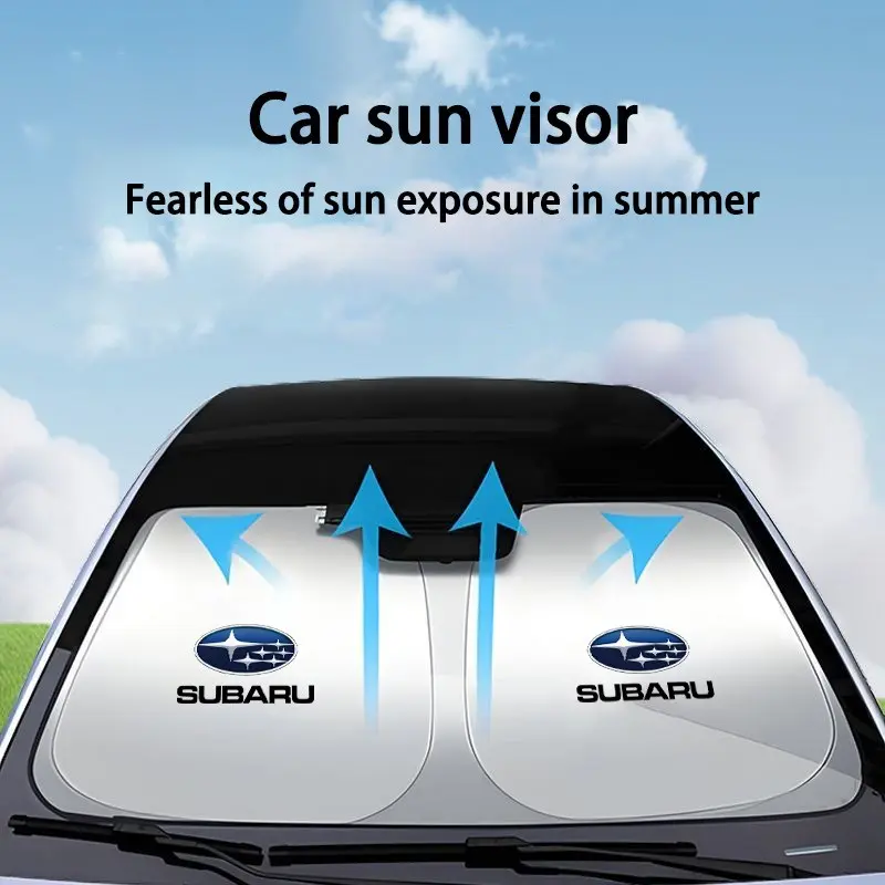 Car Windshield Sun Shade Cover Visor, UV Protection Shield for Subaru Impreza Legacy Wrx Sti Xv Wrc Forester Crosstrek Outback, Car Accessories