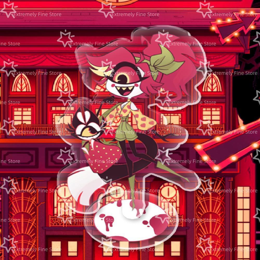 Hazbin Hotel Anime Figure Acrylic Stand Model Plate Alastor Desk Decor Standing Sign Game Fans Gift Ornaments Stand Model