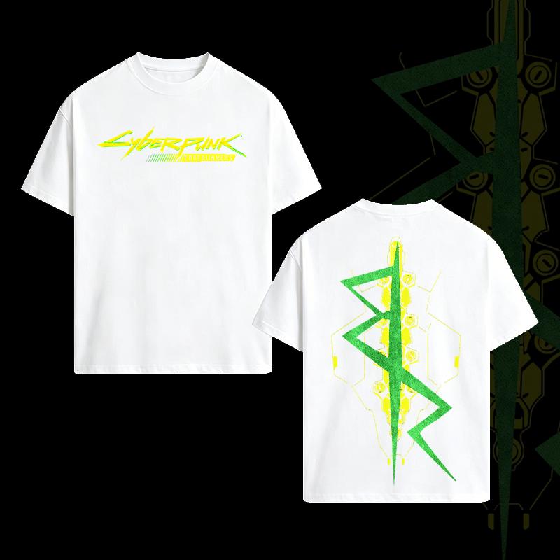 Valentine Shirts  Cyberpunk 2077 Vintage Washed Tee Oversized Anime Shirt Unisex Gift For Fan, Men's Short Sleeve T-shirt