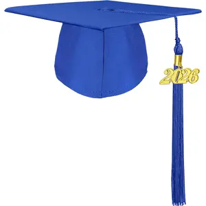 Unisex Adult Graduation Cap with 2026 and 2025 Tassel Year Charm for High School & Bachelor Master