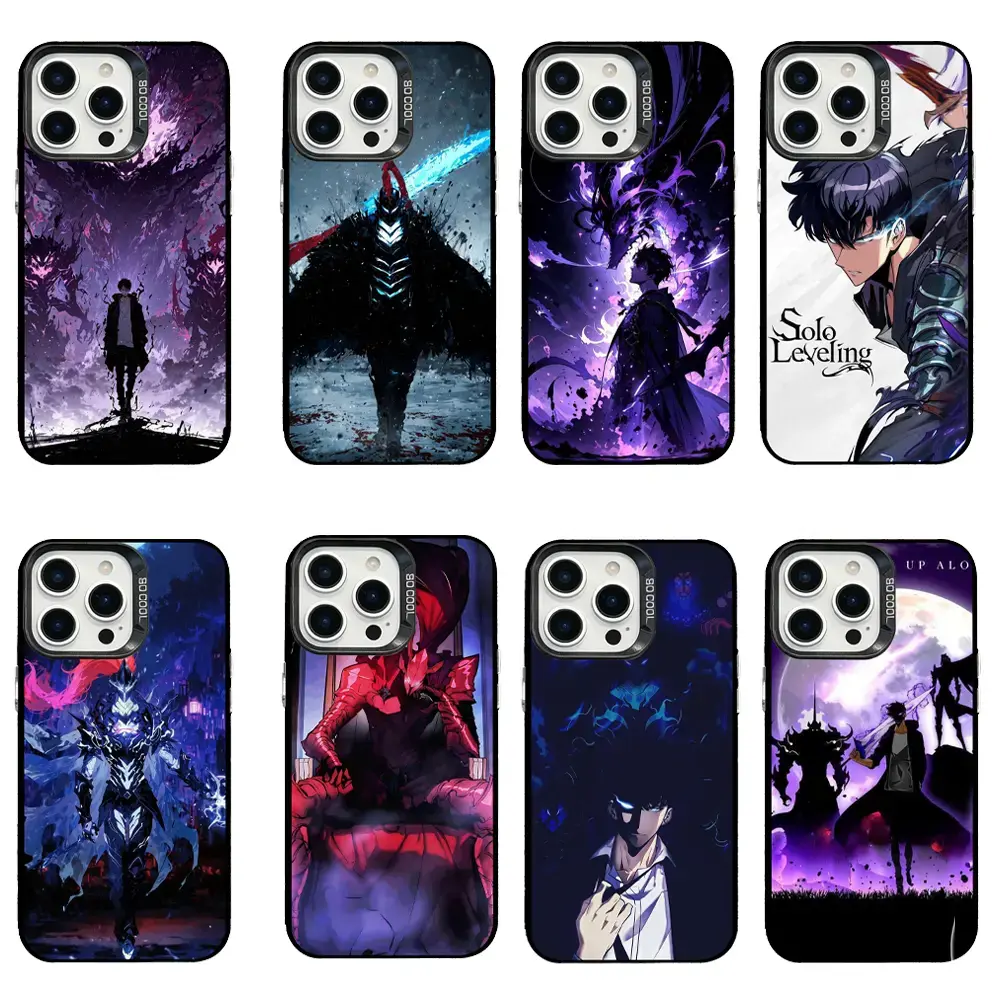 Solo Leveling Aesthetic Phone Case, Ideal Gift for Anime Fans, Shockproof Cover for iPhone 17, 16, 15, 14, 13, 12, 11, Pro, Pro Max, Air, Plus | Samsung Galaxy S23, S24, S25, S26, Plus, Ultra, Anime Art, Fits Multiple, Hard Shell