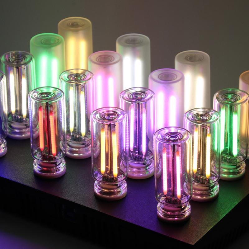 Car USB Touch Control Colorful LED Night Light, Car Atmosphere Light, Car Interior Decoration DIY Light Bulb for Car USB, Computer, HUB USB, Charger, Power Bank