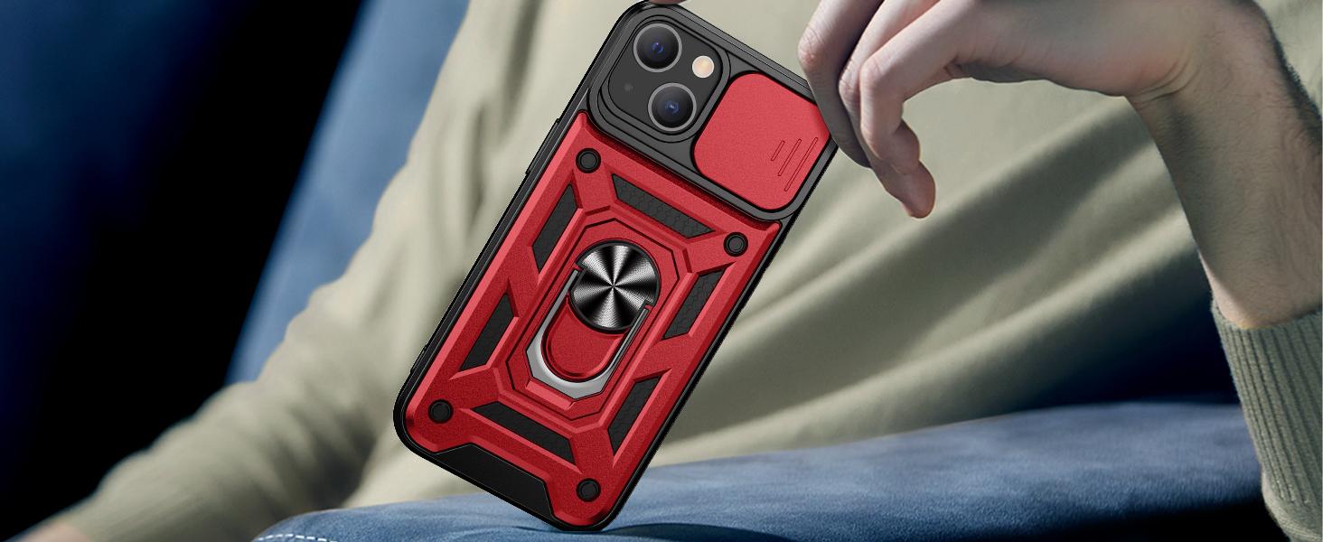 Phone cases for iPhone 17 Pro Max Case 16 15 14 13 12 11 Pro Max Plus with Slide Camera Cover, Built-in 360 °   Rotate Ring Stand Magnetic Cover case for iPhone 17 Pro Max