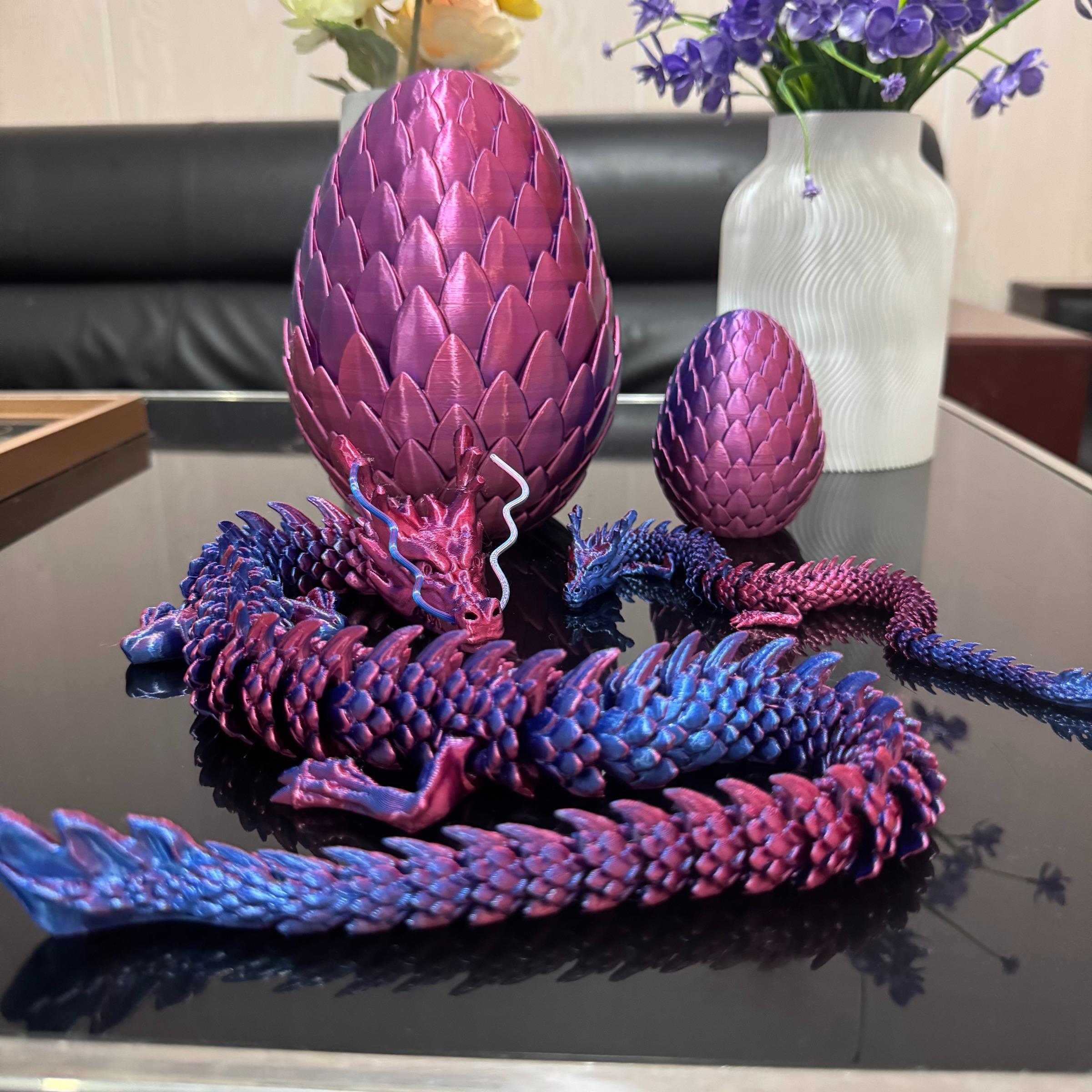 Large Lotus Dragon Egg Set, 60cm Dragon + 18cm Egg, 30cm Dragon + 9cm Egg, Two Size Options, Home Decor, Festival Party Decoration, Gift Idea