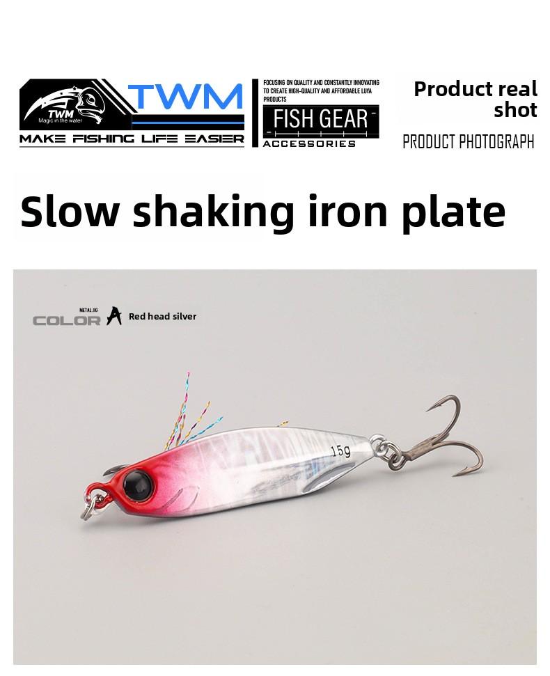 TWM Floating Lure for Fishing 10pcs Metal Jig Lure for Freshwater Saltwater Casting & Trolling Fishing Bait with Sharp Hooks