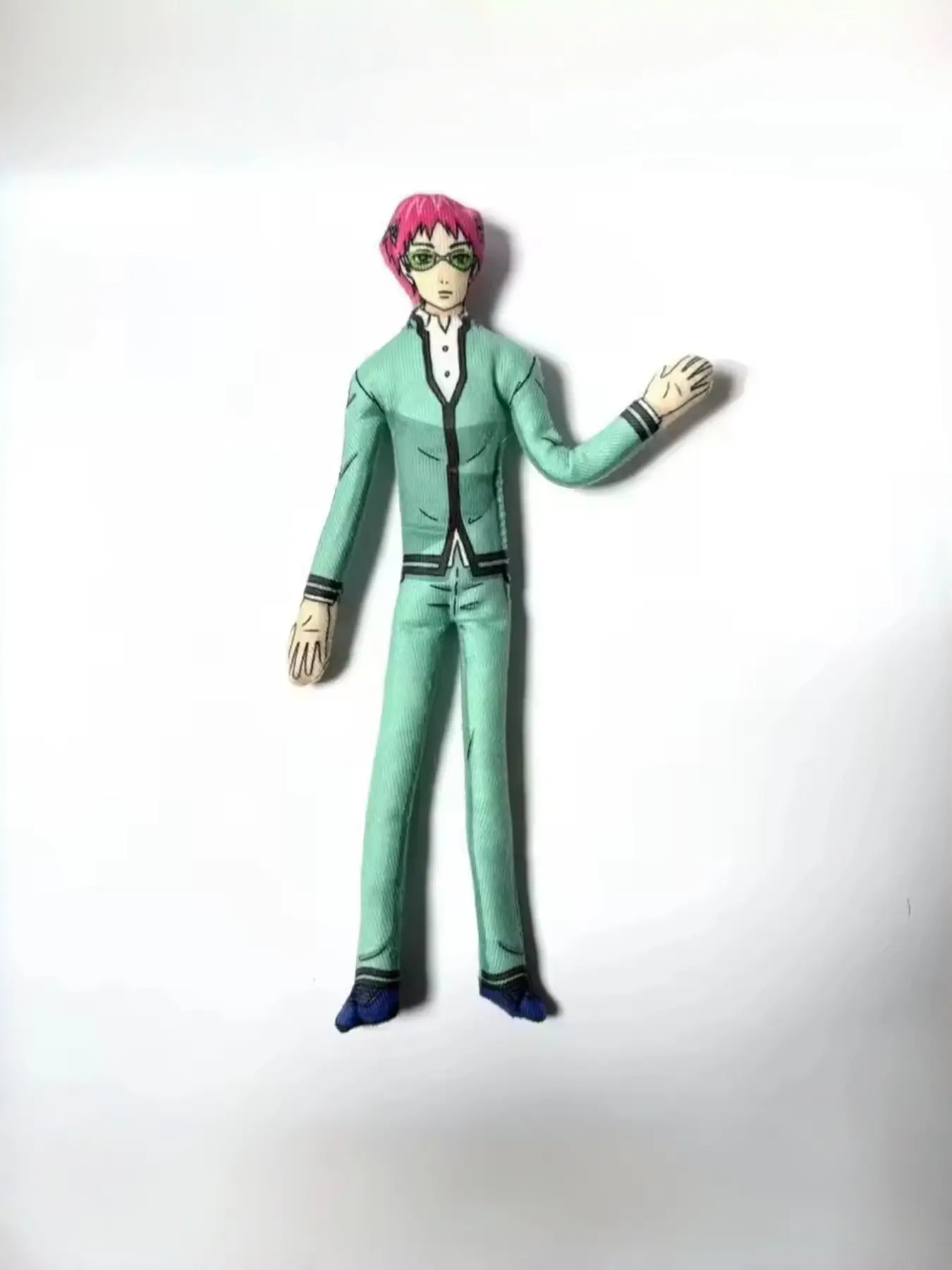 Anime Character Soft Sculpture Doll, Bendable Fabric Figure with Iron Wire, High-Definition Print, Desktop Display, Unique Gift