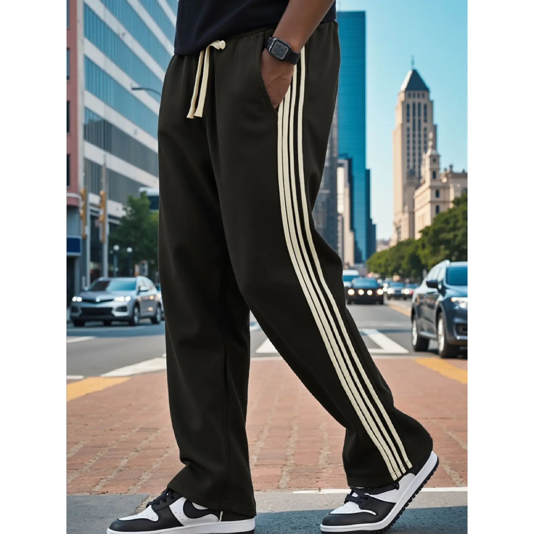 Men's Breathable Comfortable Sports Long Pants Athletic Jogging Trousers For Gym Fitness Running Workout Outdoor Activities Daily Casual Wear Training
