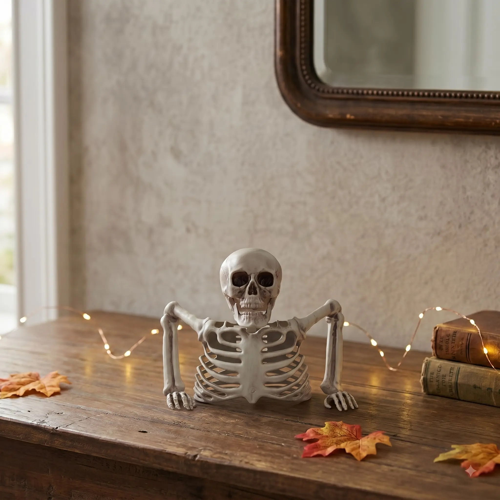 Groundbreaker Skeleton Prop for Front Yard Graveyard Setup, Realistic Bone Texture, Gift for Horror Fans, Spooky Season Essentials