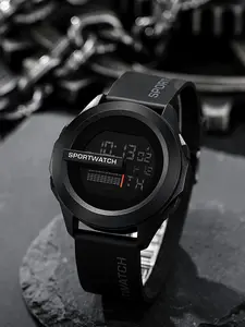 New Fashion Watch Men High Aesthetic Tech Style Trendy Cool Outdoor Night Glow Sports Electronic Wristwatch