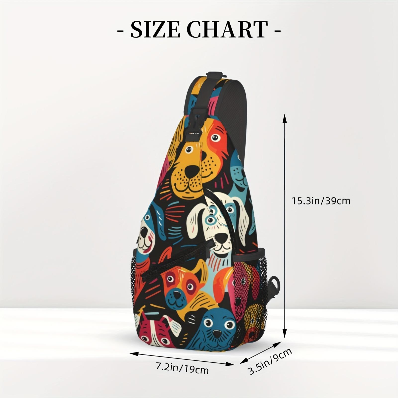 Crossbody Chest  Hiking  Cartoon Style Dog Shoulder  Folding Large Capacity Fashion Durable Can Be Used For Shopping, Work, Leisure Travel Beach  Fishing  Travel Accessories Must Have  For School Back Christmas Gifts bag backpack
