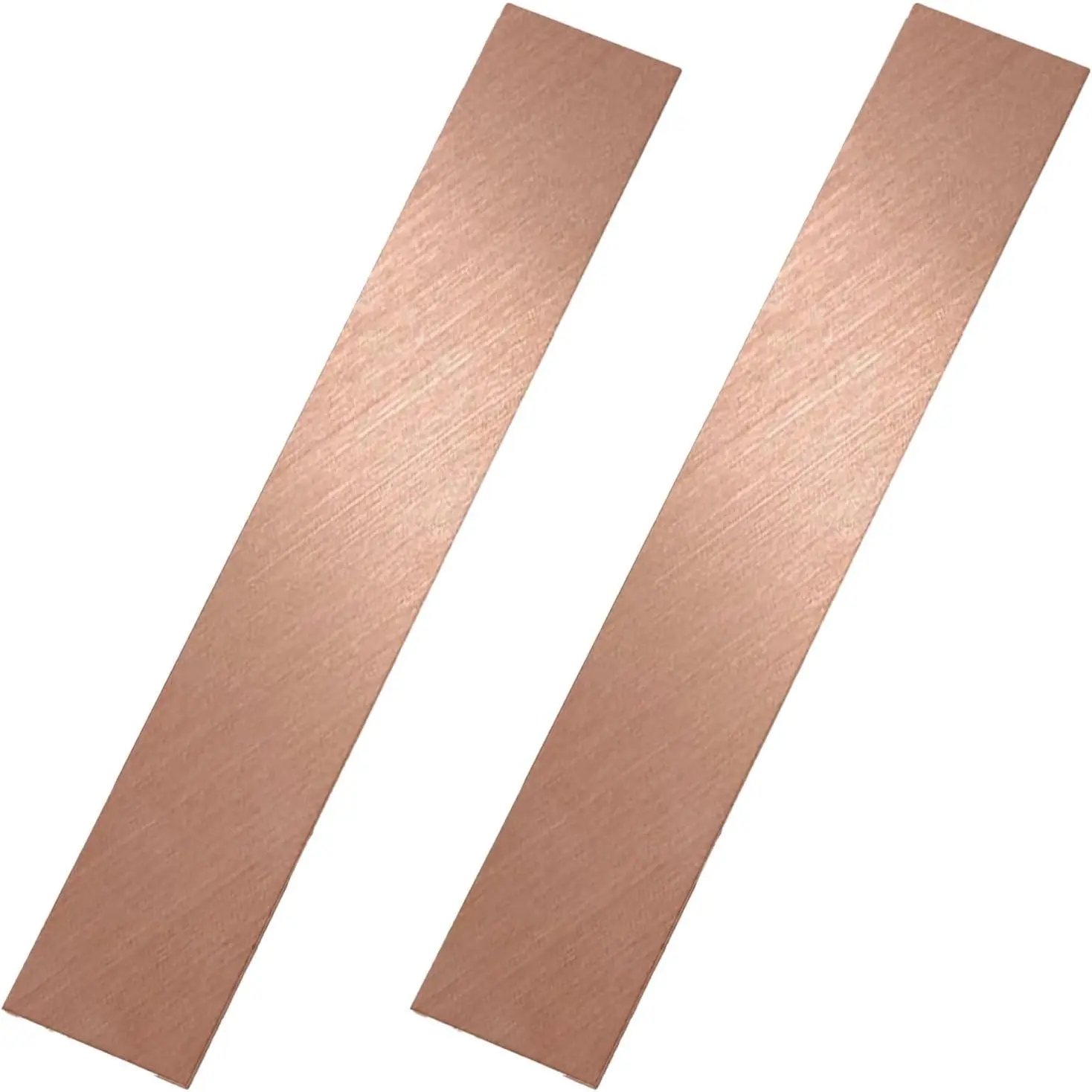 2 count Pure Copper Anode Sheet (99.99% Pure), Copper Strip, Copper Sheet, 6 X 1 X 0.04 Inch Copper Sheet, Coppers Electrode Strip for Electroplating and